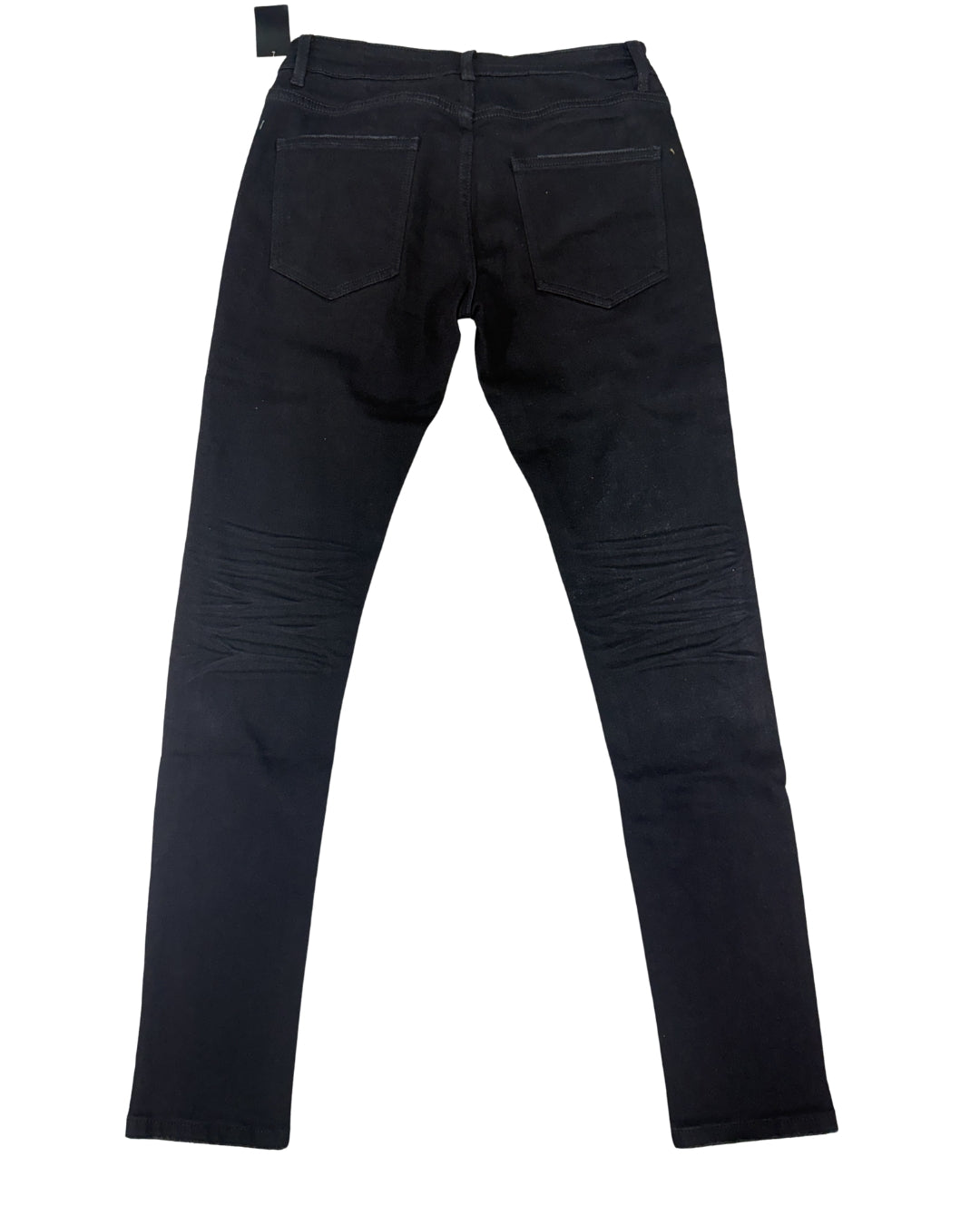 Men's Skinny Pants SD-02 – Jet Black — back view