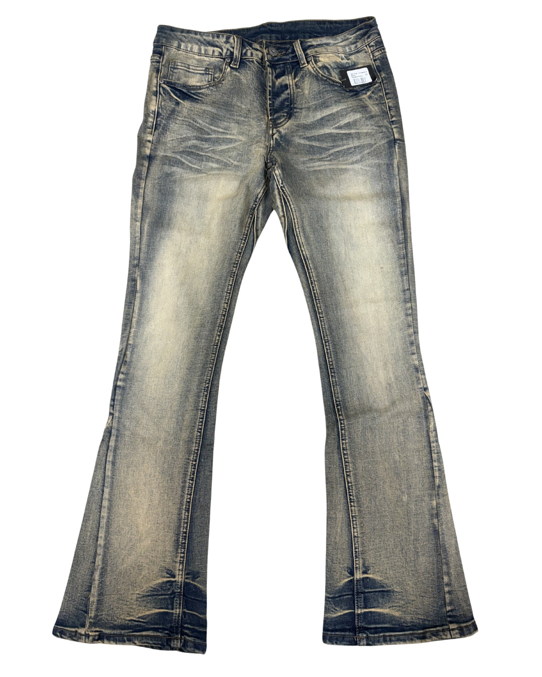 Men's Stacked Pants SD-11 – Vintage Blue — front view