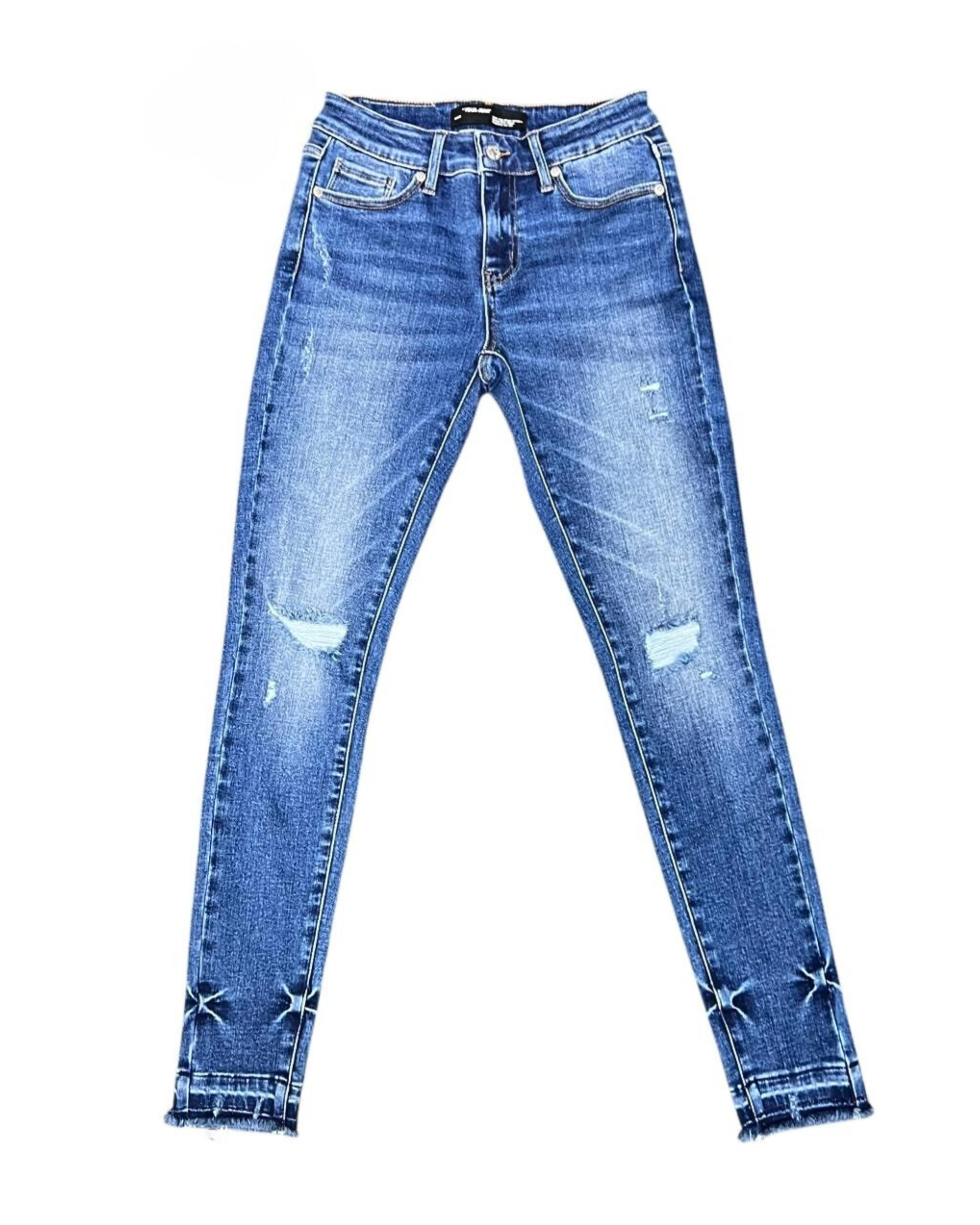 Skinny Ocean Blue Jeans