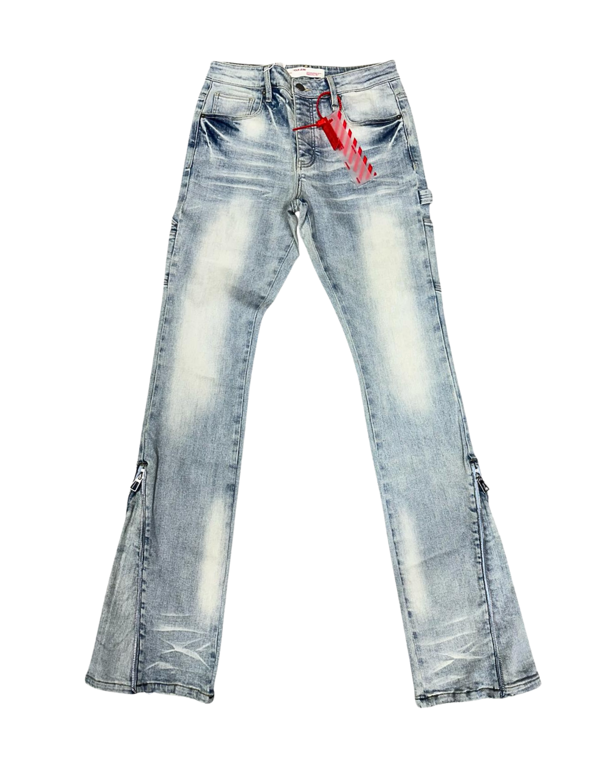 Light Blue Vintage Stacked Jeans