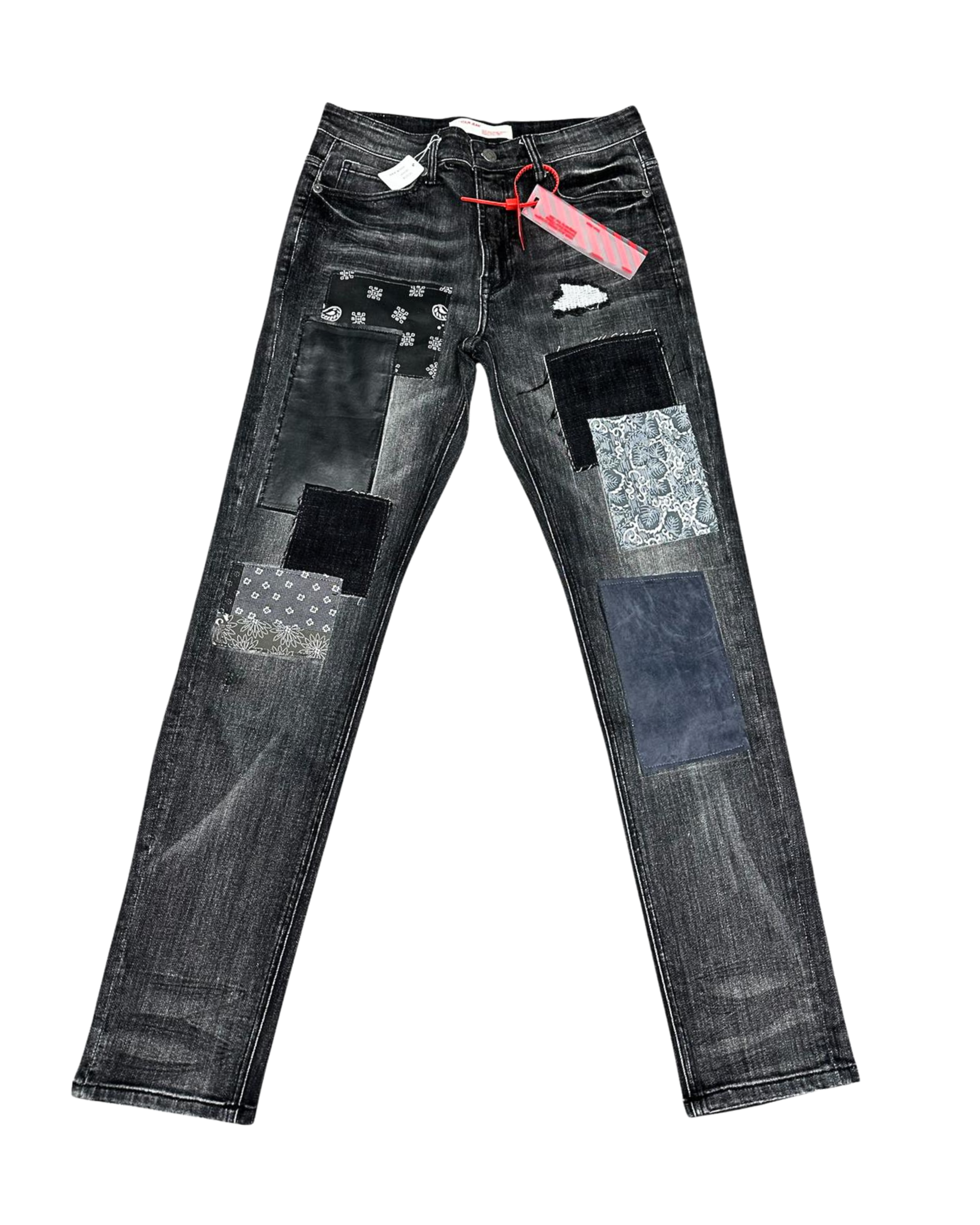 Obsidian Patch Skinny Jeans