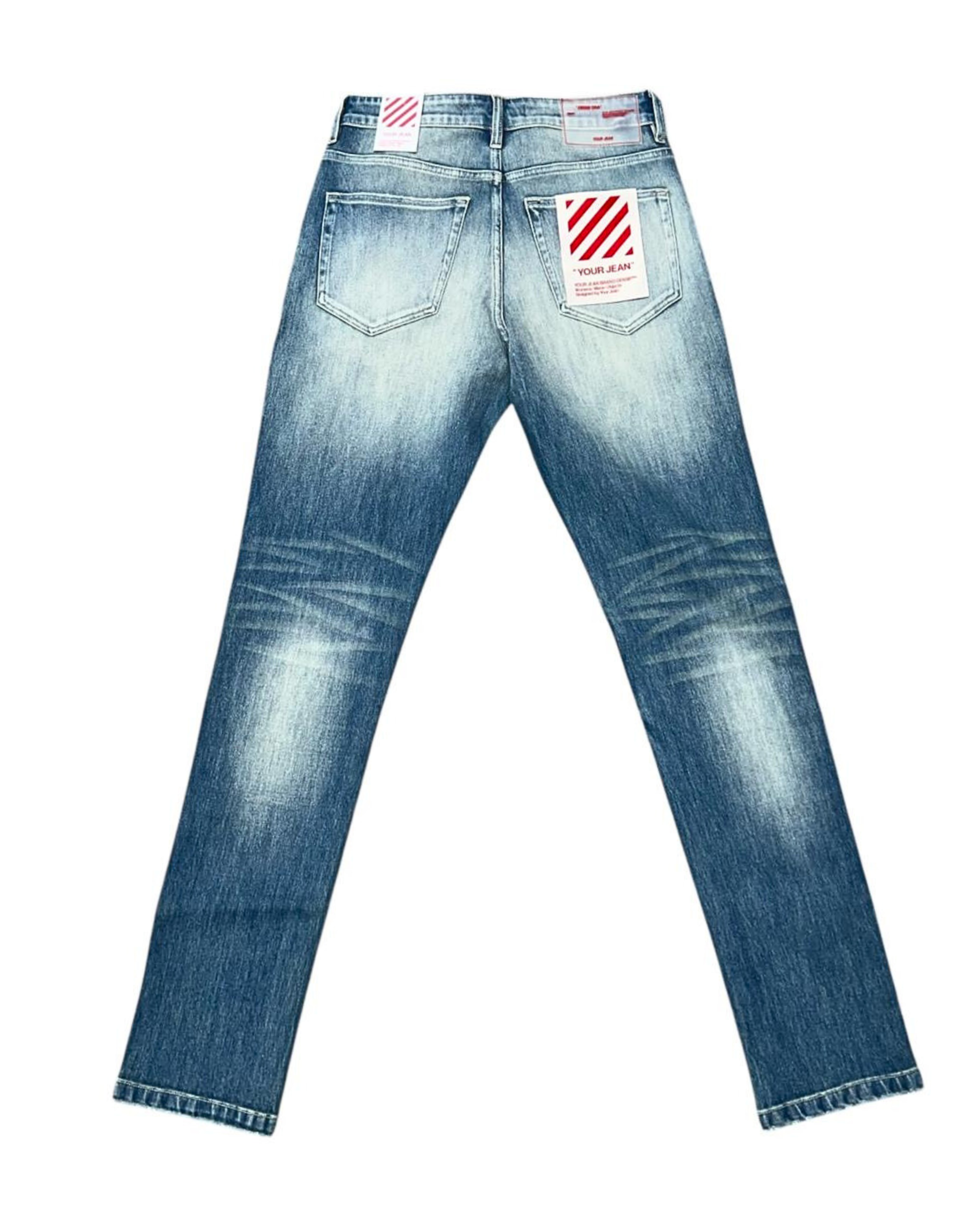 Skinny Custom Stretch Blue Wash