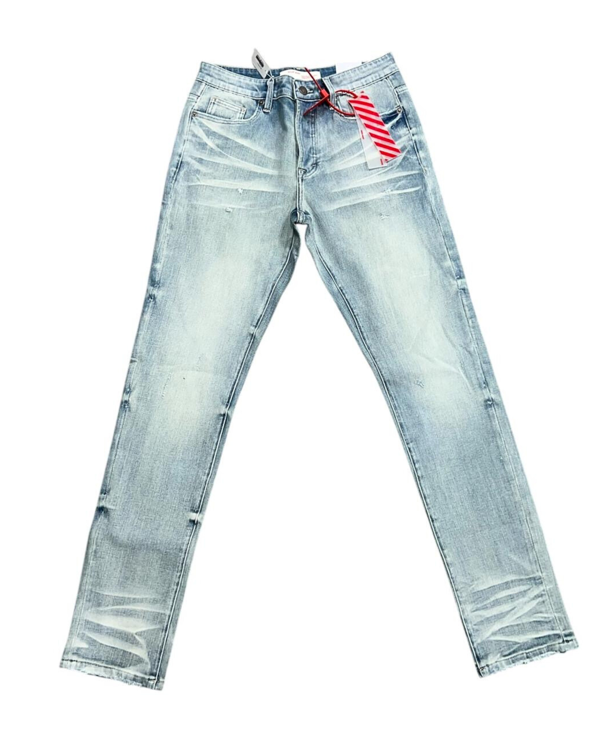 Skinny Custom Jeans Light Blue Wash