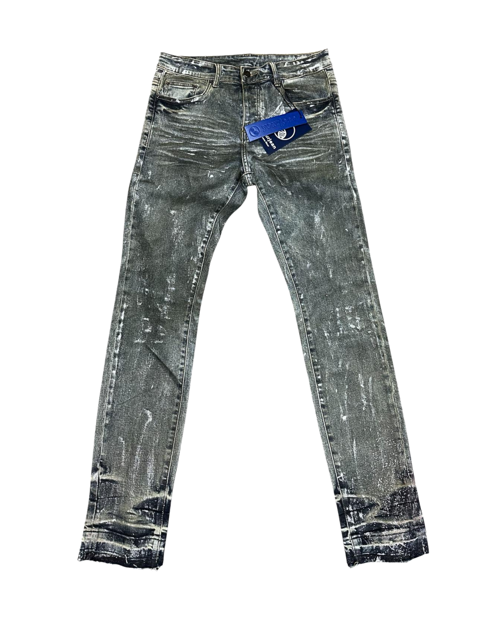 Gray Wash Skinny Jeans