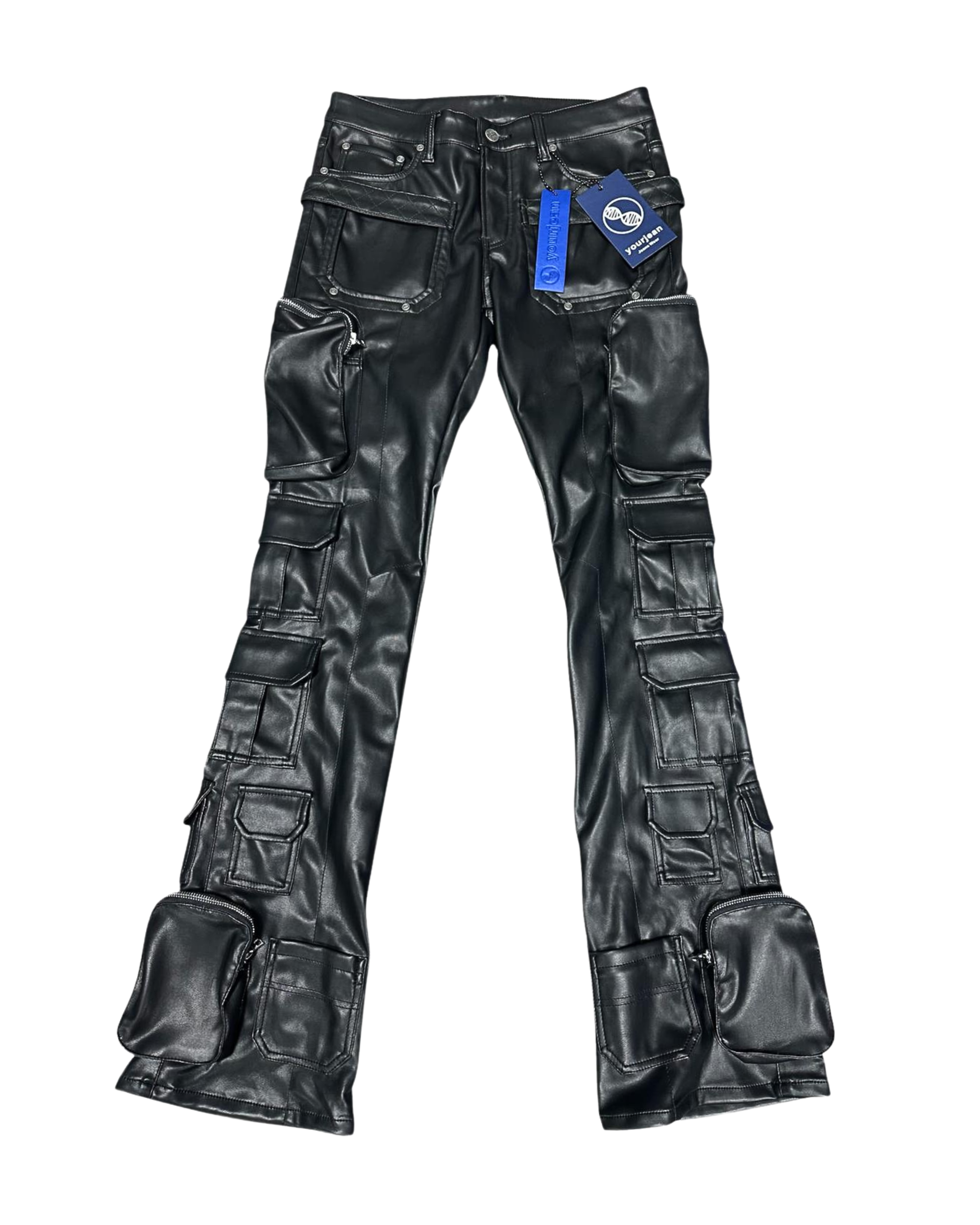 Black Stacked Jeans
