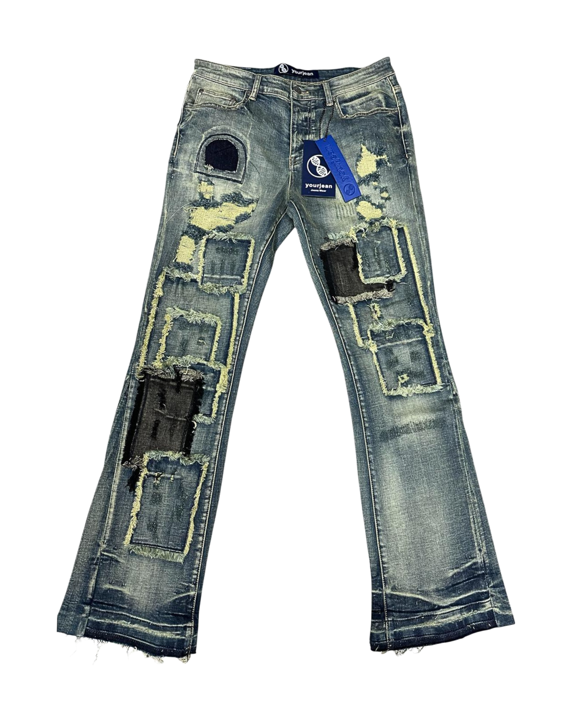 Vintage Blue Stacked Jeans