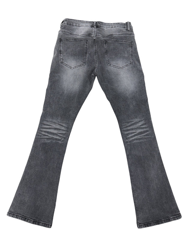 Men's Stacked Pants SD-03 – Washed Black