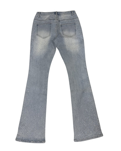 Men's Stacked Pants SD-12 – Light Blue — back view