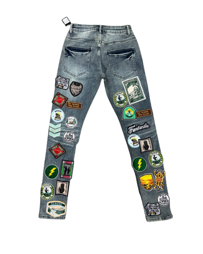 Men's Skinny Pants SD-13 – Blue Wash