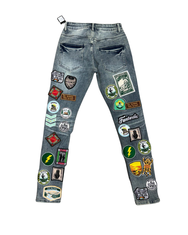 Men's Skinny Pants SD-13 – Blue Wash
