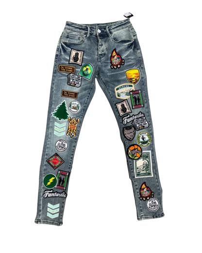 Men's Skinny Pants SD-13 – Blue Wash