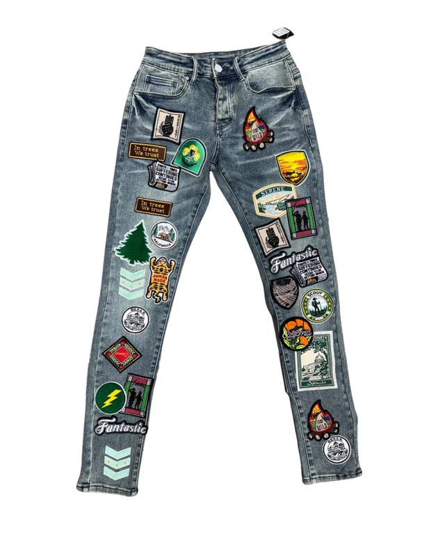 Men's Skinny Pants SD-13 – Blue Wash