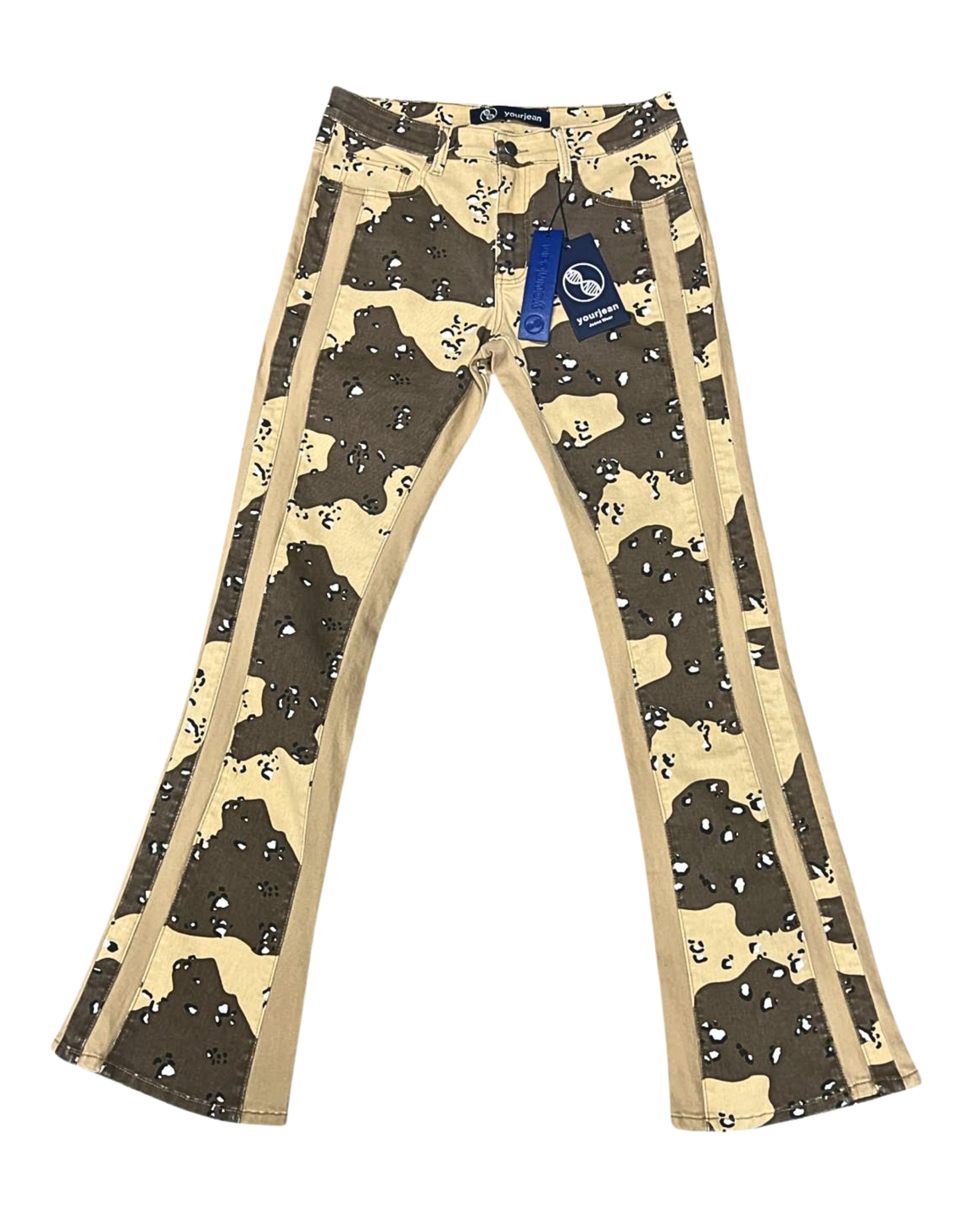Urban Camouflage Stacked Jeans